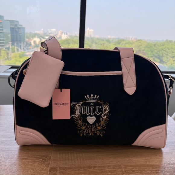 Juicy Couture Bags | BRAND NEW Juicy Couture Y2k Heritage Bowler Travel Duffle B - Picture 1 of 4